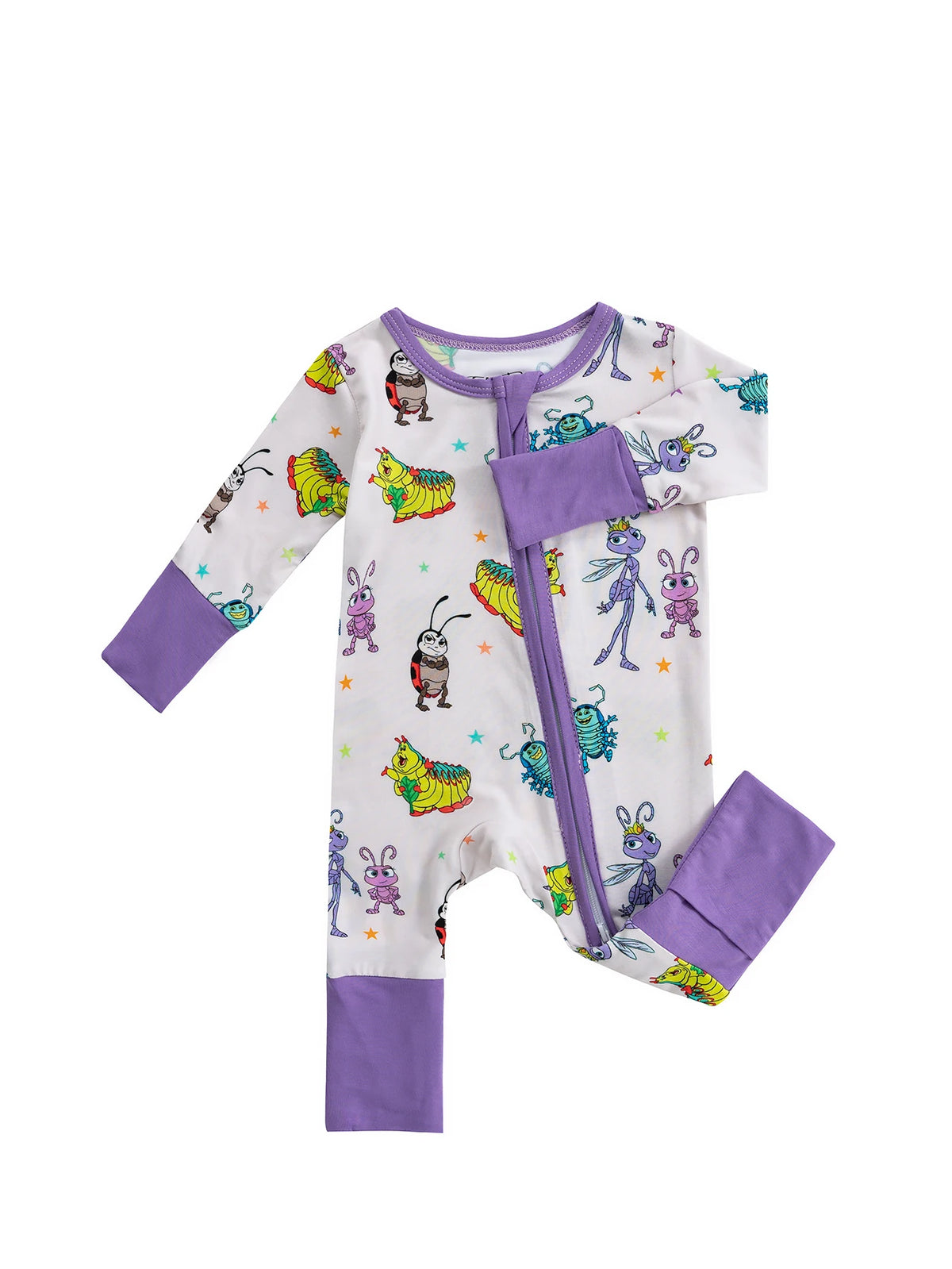 Eco-Friendly Bamboo Baby Romper with Zipper Closure