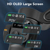 3-Axis Smartphone Gimbal Stabilizer with Built-in Extension Pole and LED Display