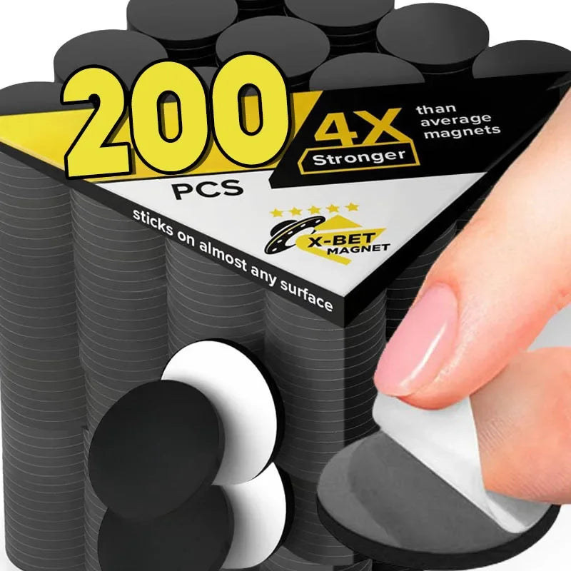 Self-Adhesive Round Magnet Dots for Crafts, Organization & Display