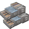 Klappbarer Stoff-Kleiderschrank-Organizer mit Griffen