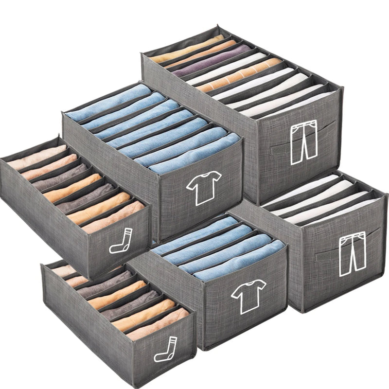 Klappbarer Stoff-Kleiderschrank-Organizer mit Griffen