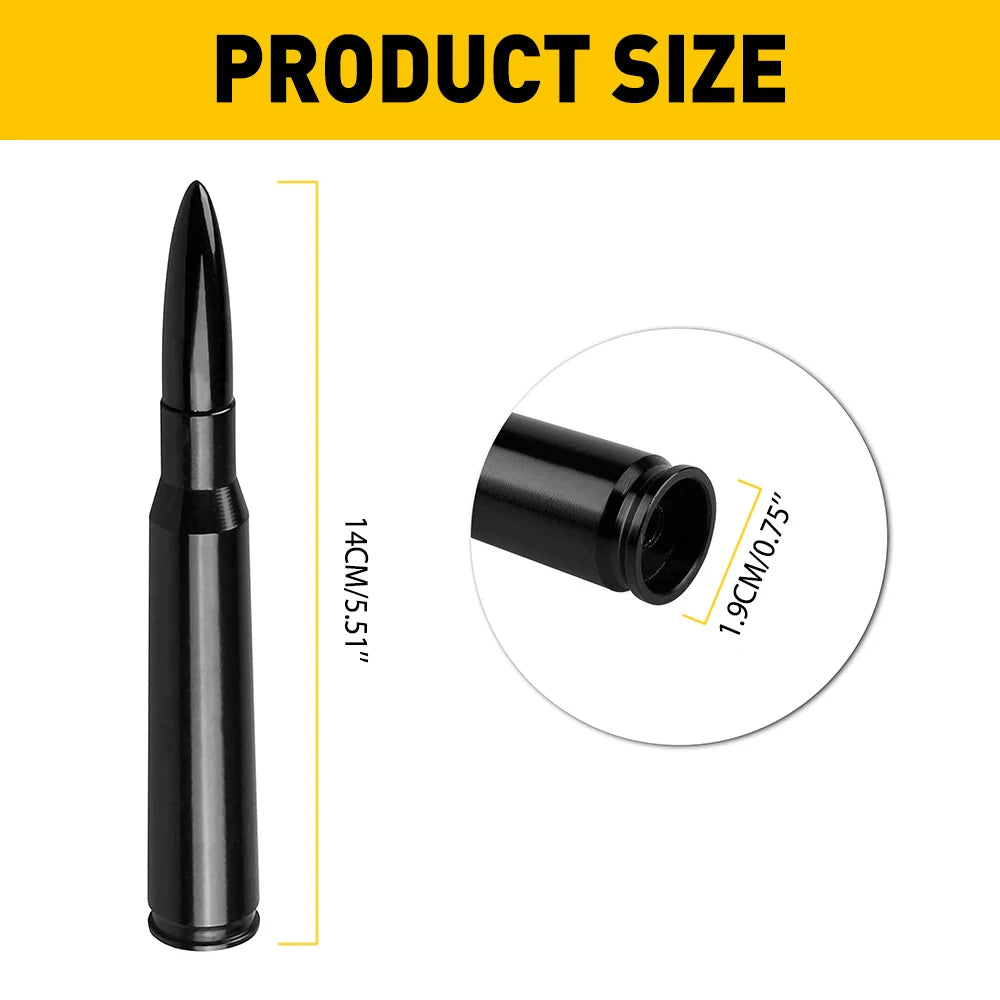 Compact 14cm Bullet Car Antenna for AM/FM Reception