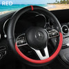 Premium Napa Leather Steering Wheel Cover – Universal Fit, All-Season Comfort