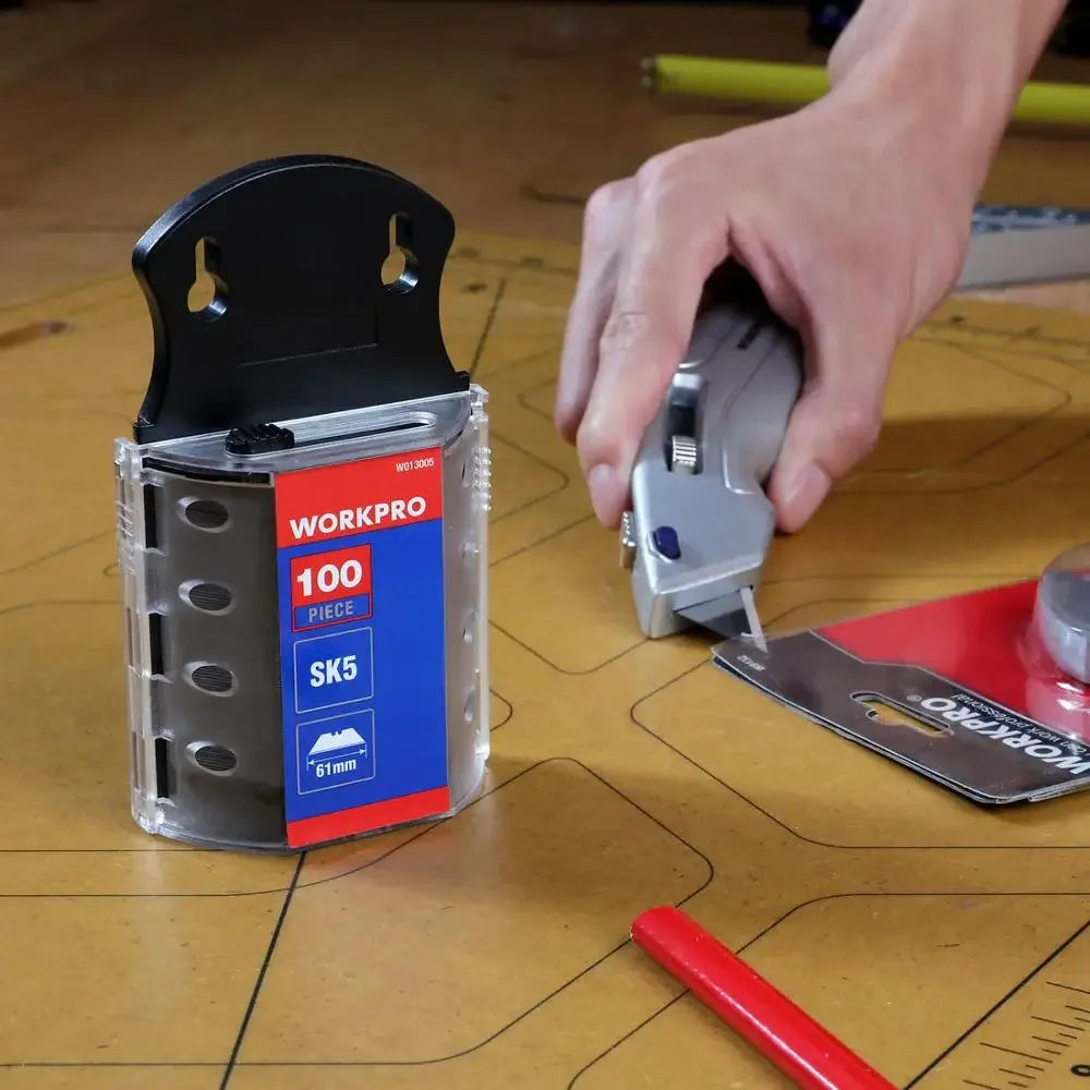 SK5 Steel Utility Knife Blades (T-Shaped, Heavy-Duty)