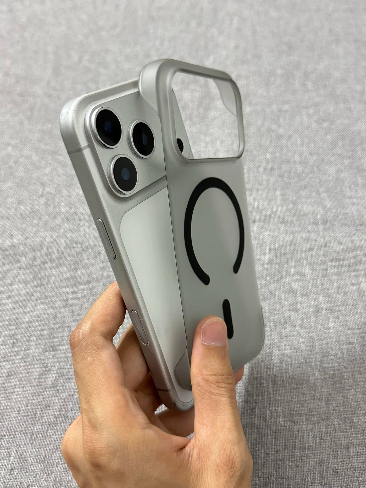 Ultra-Thin Matte Magnetic Phone Case with MagSafe Compatible Wireless Charging