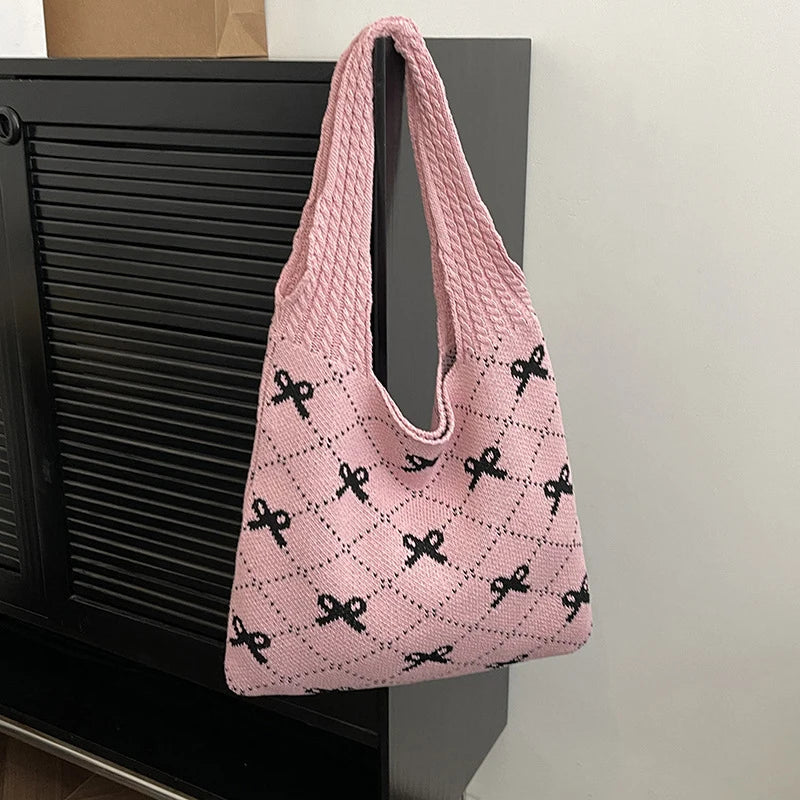 Large Capacity Crochet Shoulder Bag