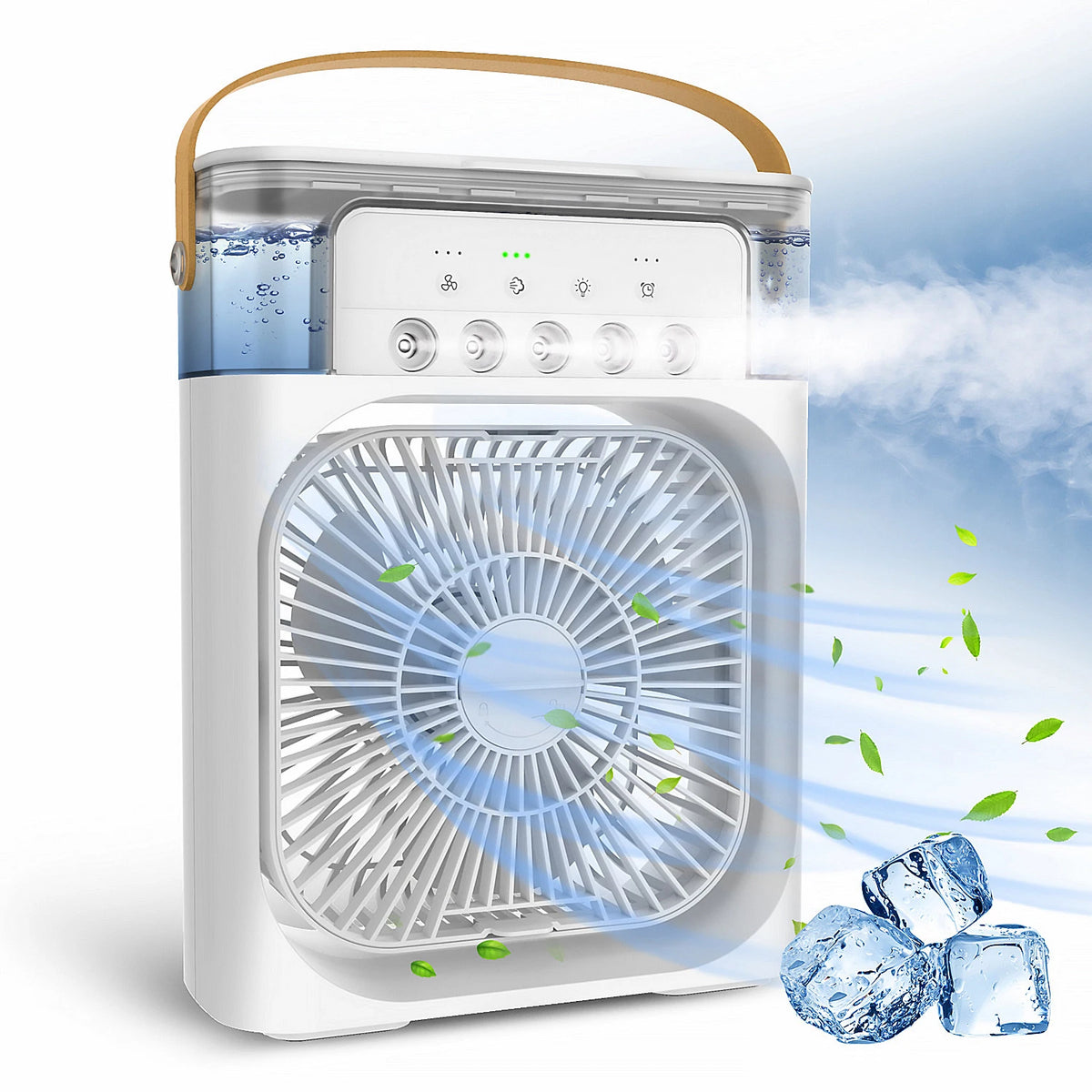 Portables wiederaufladbare Mini-Ventilator & Luftbefeuchter
