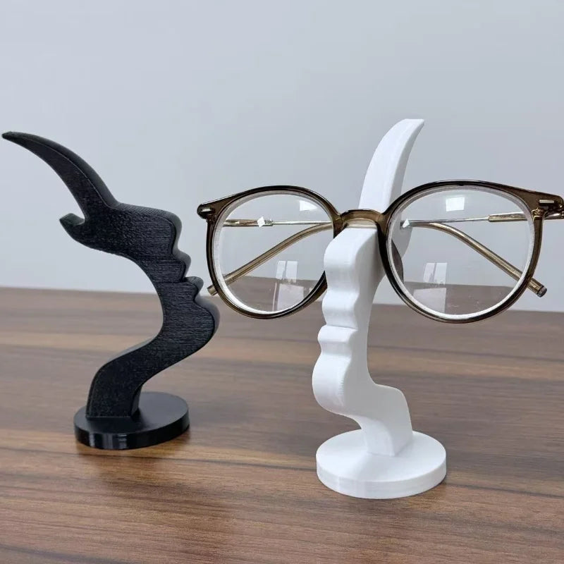 Minimalist 3D Printed Profile Face Eyeglass Holder