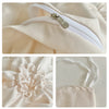 Beige Three-Dimensional Floral Duvet Cover Set