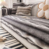 Plush Velvet Padded Sofa Cover with Non-Slip Backing