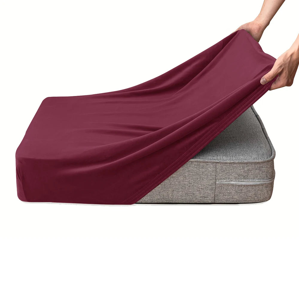 Stretchy Velvet Sofa Cushion Covers – Anti-Slip & Machine Washable