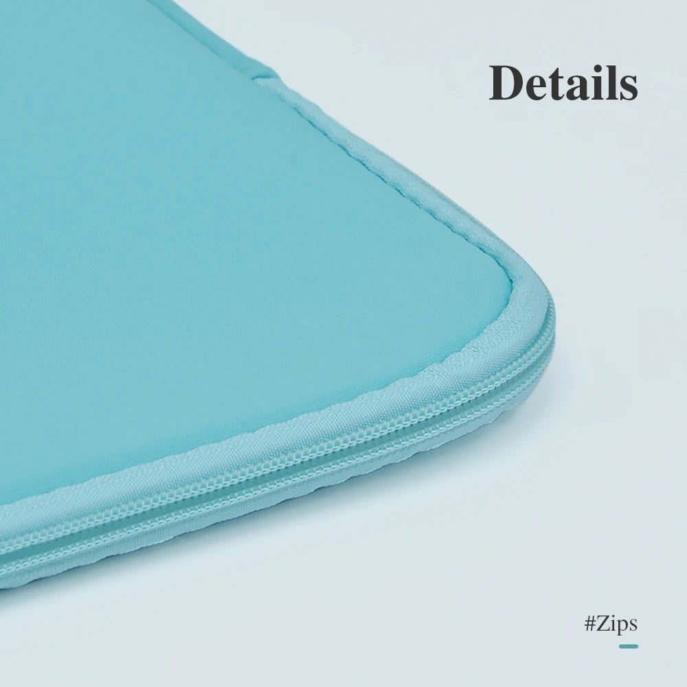 Soft Cotton Laptop Sleeve with Padded Interior
