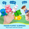 Farm Animal Counting Train with Lockable Barns