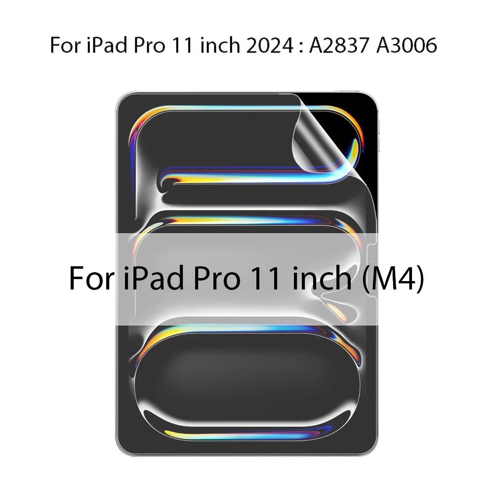 A matte screen protector for an iPad Pro 11 inch, showing the device's display area.