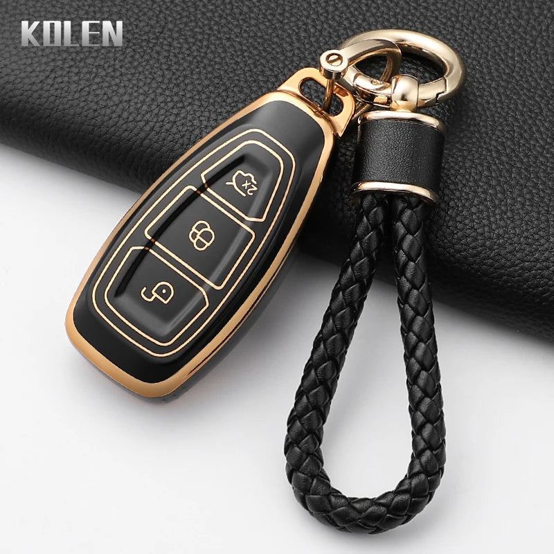 Silicone Car Key Fob Cover for Ford Focus, Mondeo, Fiesta, Kuga, and More