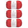 Natural Cotton Raffia Yarn – 3 Ball Set for Crochet, Knitting & Crafting