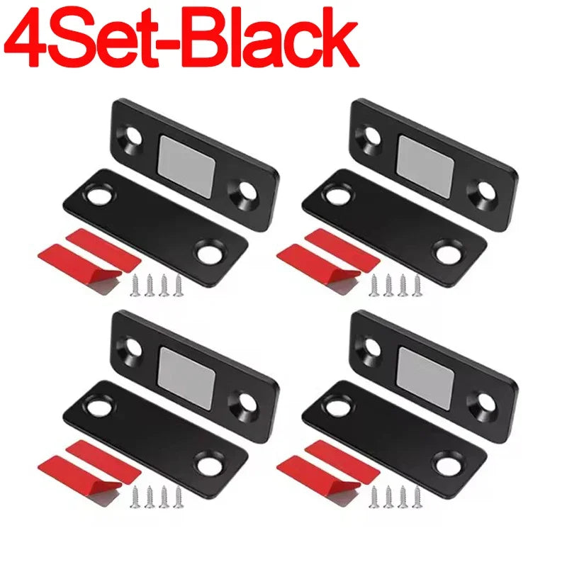 Invisible Magnetic Cabinet Door Catch with Adhesive Mounting