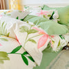 Floral Print 100% Cotton Duvet Cover Set with Two Pillow Shams
