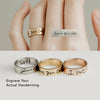 Personalized Signature Band Ring
