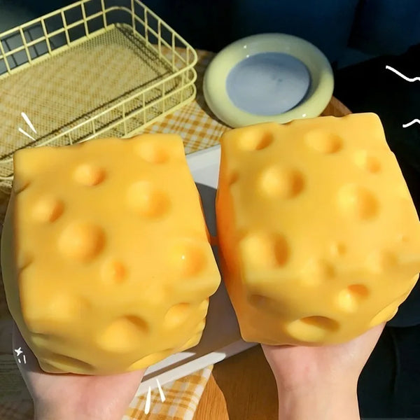 Extra großer Slow-Rise Käse Squishy Fidget-Spielzeug