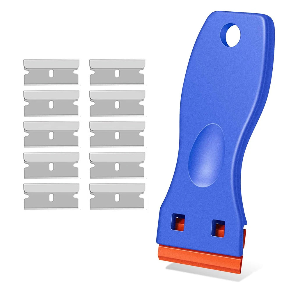 Plastic Razor Blade Scraper for Sticker & Label Removal