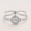 Elegante Quarzuhr mit Gold-Strassarmband