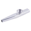 Silver aluminum kazoo with membrane diaphragm