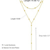 Y-Shaped Layered Pendant Necklace