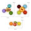 Suction Cup Spinning Bath Toys for Babies (Set of 3)