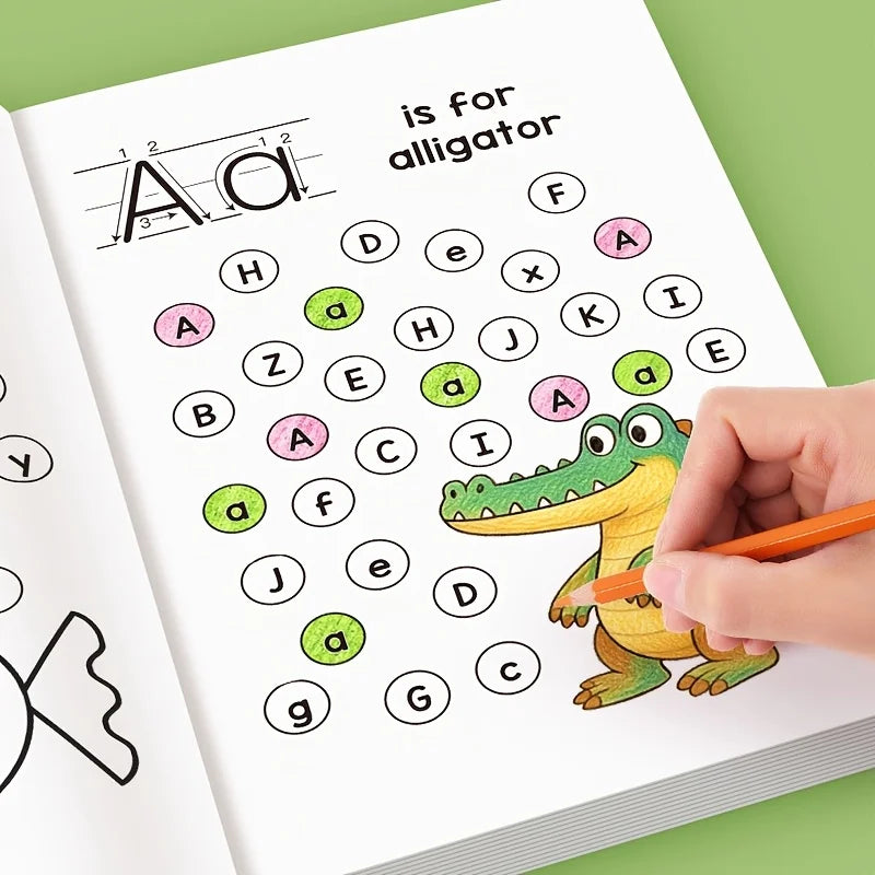 A-Z Alphabet Practice Book with Coloring Activities for Kids