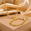 Chunky Gold Plated Stainless Steel Link Necklace