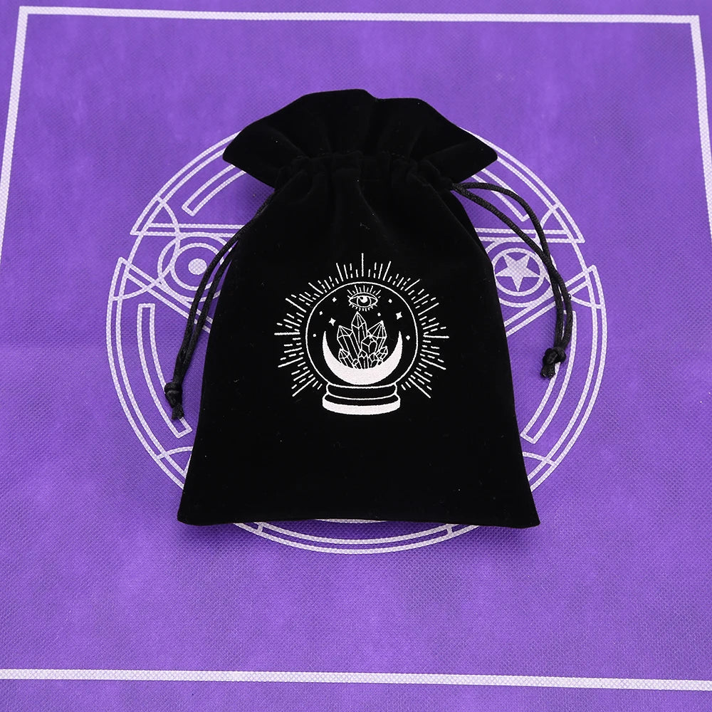 Black Velvet Tarot Card Storage Bag