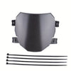 Cubierta universal negra deflector de viento para motocicletas todoterreno.