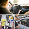 A person holds a premium faux leather document organizer in the interior of a car.