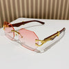 Rimless Square Sunglasses