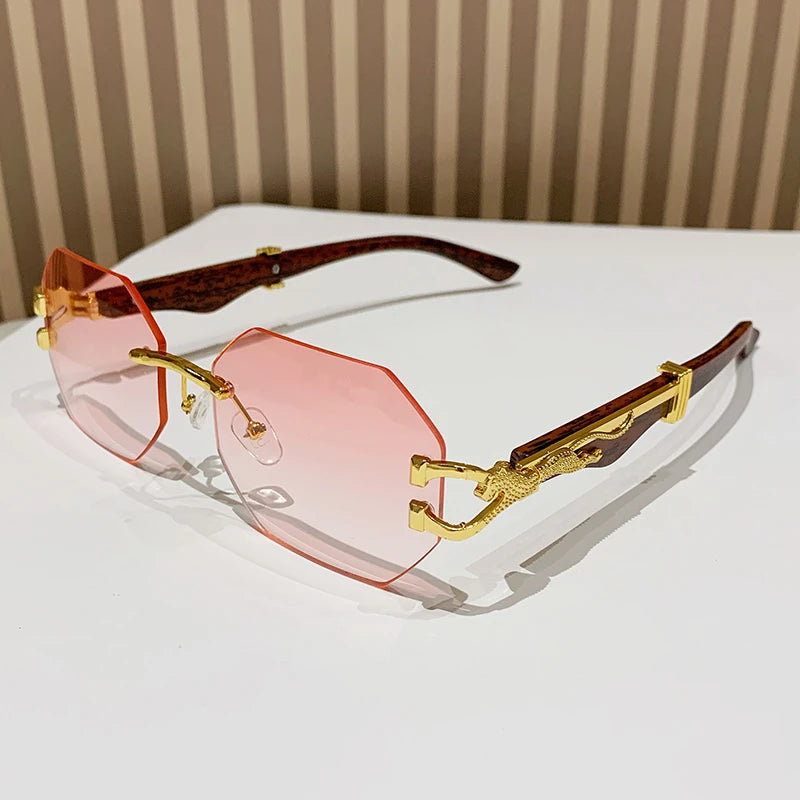 Rimless Square Sunglasses