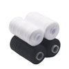 Premium Polyester Sewing Thread Set - 2 Spools of 500M in Black and White