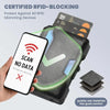 Slim RFID-Blocking Pop-Up Card Wallet with Money Clip