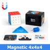 A set of MoYu magnetic 4x4x4 speed cubes, including the cube, a box, and a magnetic tool.
