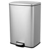 Stainless Steel 13-Gallon Pedal Trash Can with Removable Liner