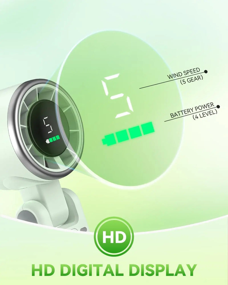Portable Foldable Handheld Fan with USB-C Charging