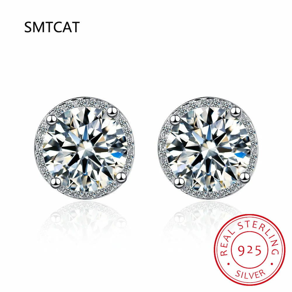 Dazzling Moissanite Stud Earrings