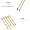 Stainless Steel Extension Chains with Lobster Clasps for Jewelry Making (10-Pack)