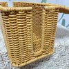 Handwoven Rattan Cable Management Box with Lid