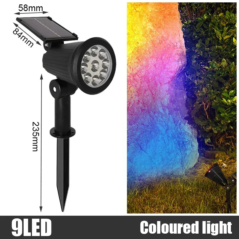 Lampes torches solaires LED durables pour paysage extérieur