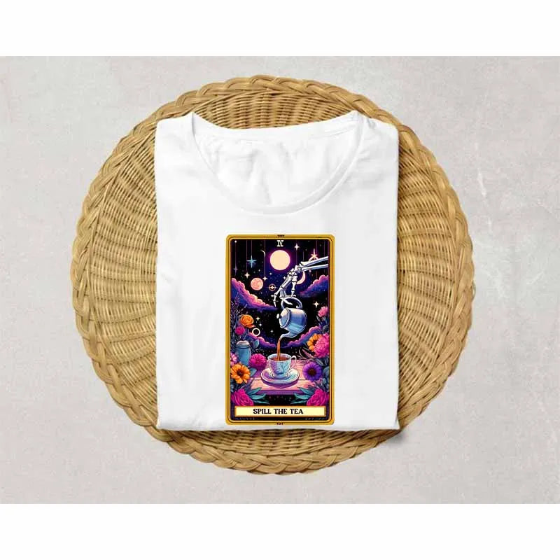 Pegatinas de Transferencia Térmica de Cartas del Tarot para Ropa
