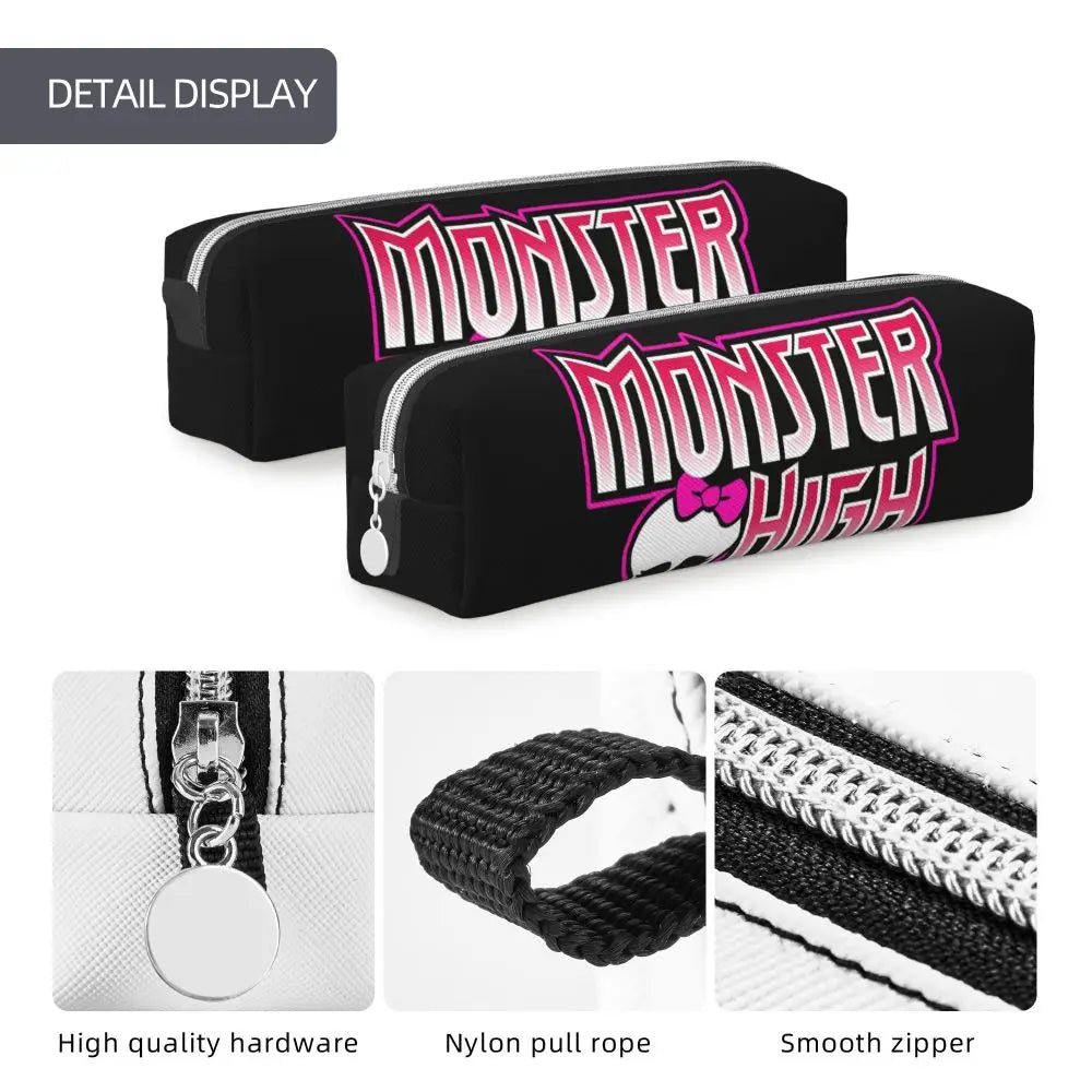Monster High Pink Pattern Pencil Case