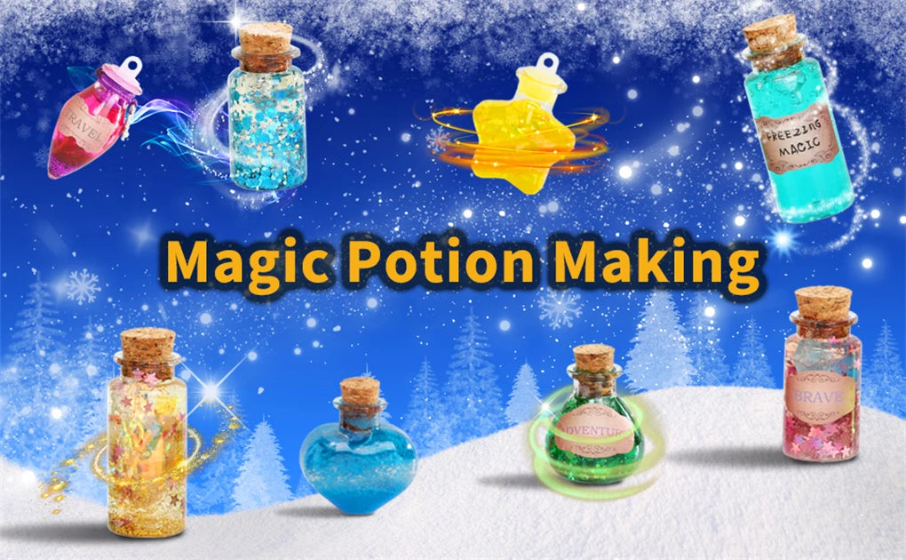 Magical Potion Making Kit for Kids – 24-Piece DIY Fairy Science Craft Set