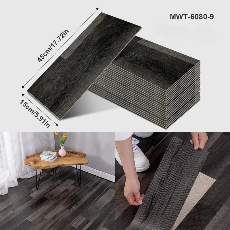 3D Self-Adhesive Wood Grain Wall Stickers