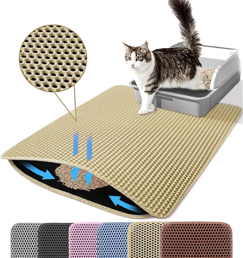 Double-Layer Cat Litter Trapping Mat